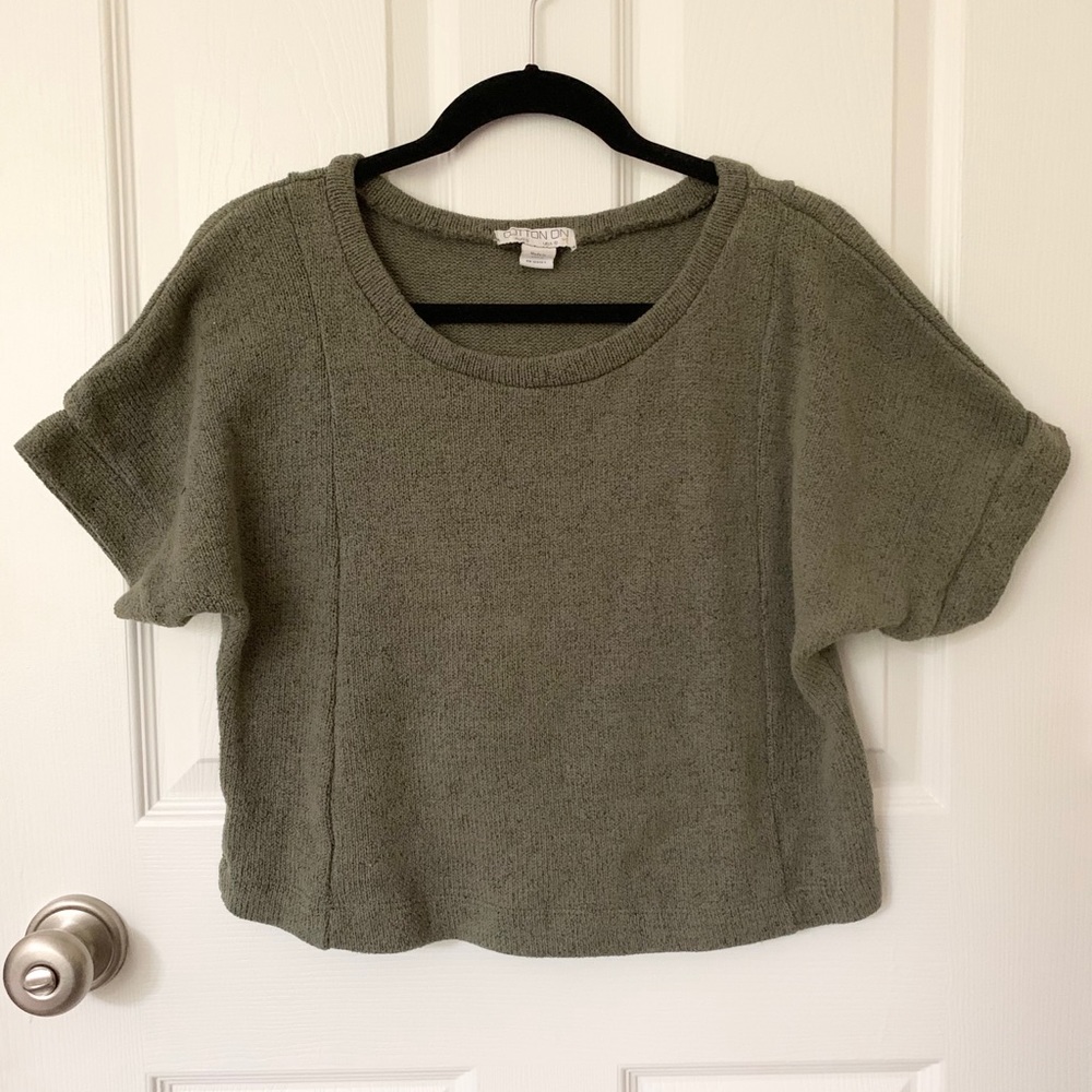 cotton on olive green top